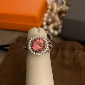 Gabriel and company 18k and diamond ring.